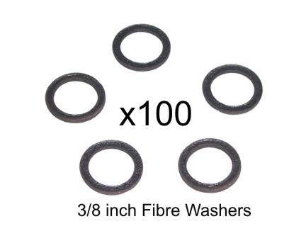Bulk Buy (x100) 3/8 inch Fibre Washers