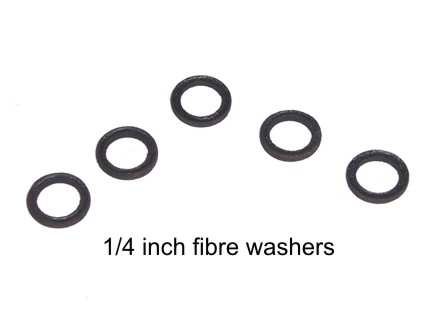 Fibre Washers 1/4 inch. Safety valve. Whistle (x5)