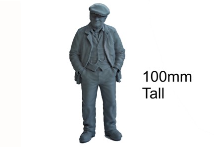 Fred Dibnah Character Unpainted 100mm