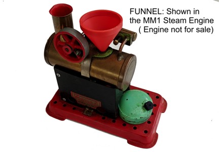 Red Plastic Filler Funnel for Mamod