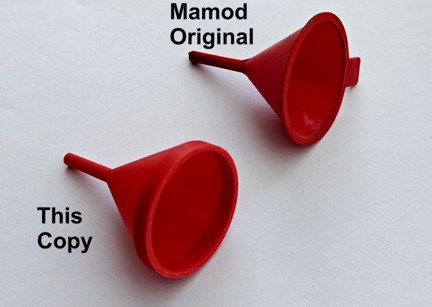 Red Plastic Filler Funnel for Mamod
